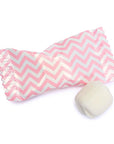 Light Pink Chevron Stripe Wrapped Butter Mint Creams: 300-Piece Case - Candy Warehouse