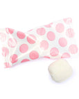 Light Pink Polka Dots Wrapped Butter Mint Creams: 300-Piece Case