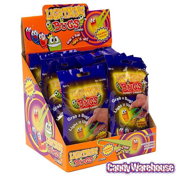 Lightning Bugs Gummy Candy Packs: 12-Piece Display