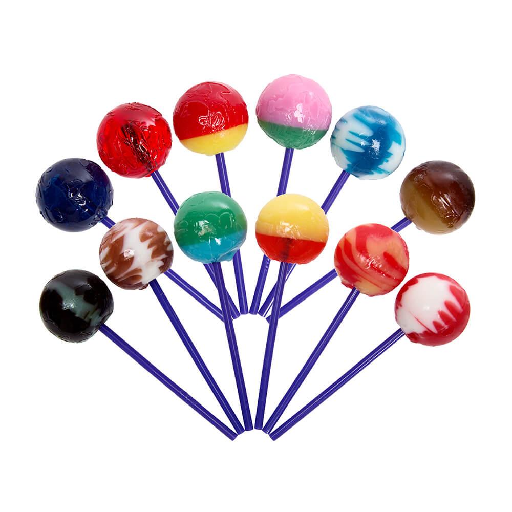 Linda's Lollies Gourmet Ball Lollipops: 24-Piece Display - Candy Warehouse