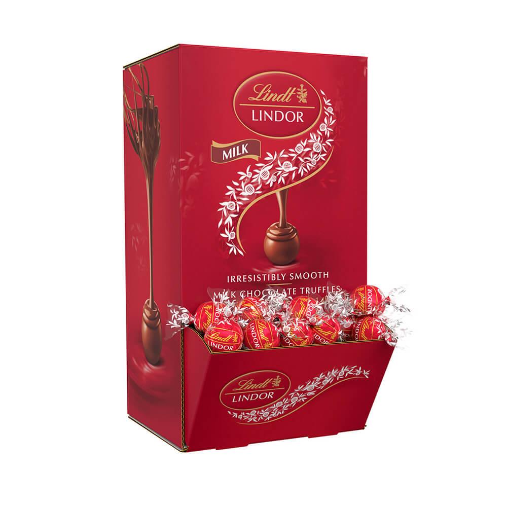 Lindt Chocolate Lindor Truffles - Milk Chocolate: 120-Piece Box | Candy ...