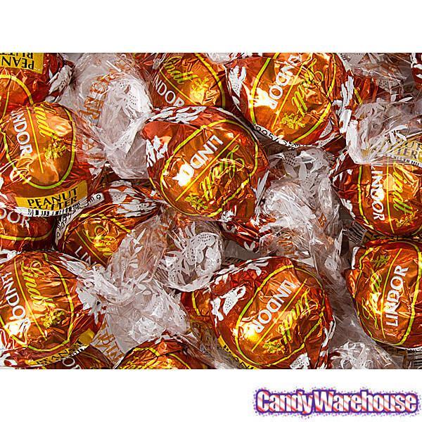 Lindt Chocolate Lindor Truffles - Peanut Butter: 60-Piece Box - Candy Warehouse