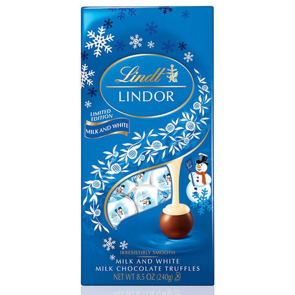 Lindt Lindor Snowman Chocolate Truffles: 8.5-Ounce Bag - Candy Warehouse