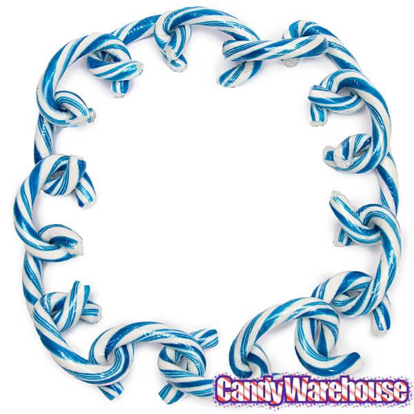 Linky Doodles Candy Chains - Blue: 28-Piece Box - Candy Warehouse