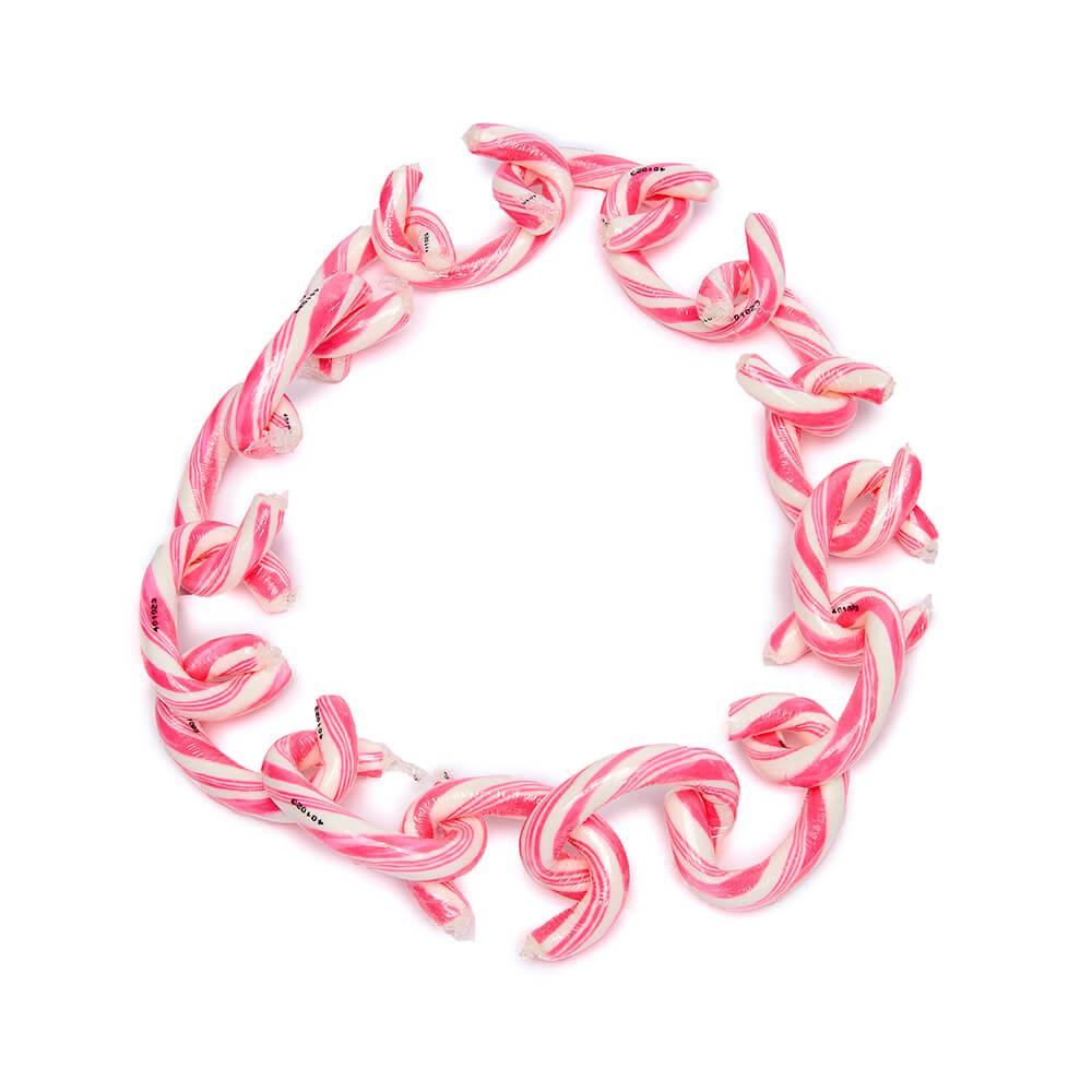 Linky Doodles Candy Chains - Pink: 28-Piece Box - Candy Warehouse