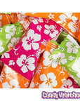 Luau Flower Wrapped Butter Mint Creams: 300-Piece Case - Candy Warehouse