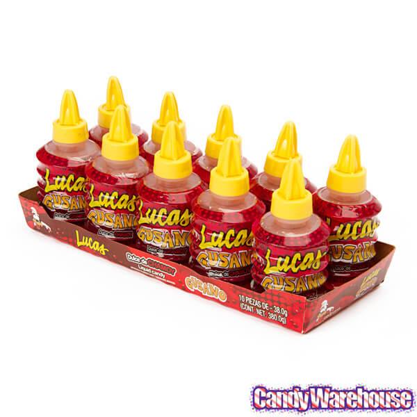 Lucas Gusano Candy - Chamoy: 10-Piece Pack - Candy Warehouse