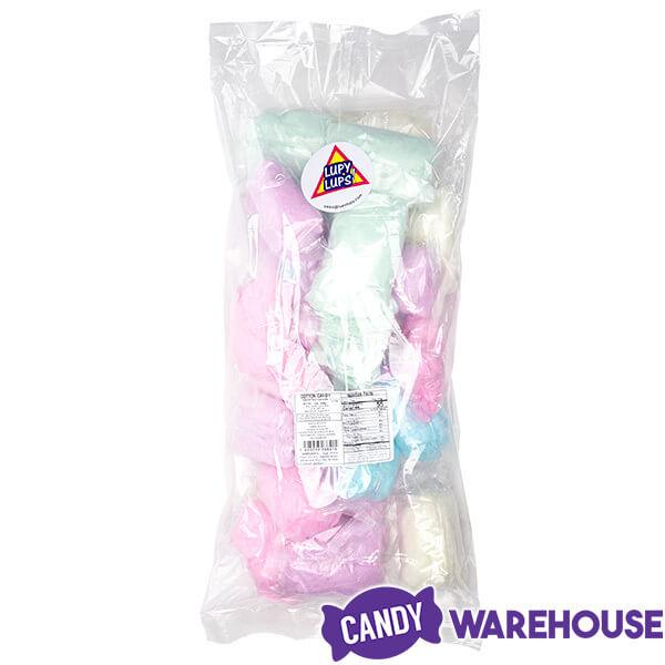 Lupy Lups Cotton Candy Mini 0.5-Ounce Packs - Assorted: 10-Piece Bag - Candy Warehouse