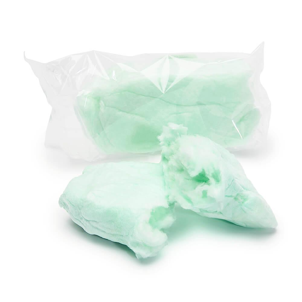 Lupy Lups Green Cotton Candy 0.5-Ounce Packs - Apple: 10-Piece Bag - Candy Warehouse