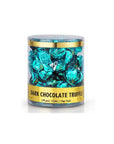 Madelaine Aqua Green Foiled Dark Chocolate Truffles: 30-Piece Tub - Candy Warehouse