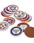 Madelaine Chanukah Foiled Milk Chocolate Candy Discs: 192-Piece Box