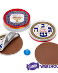 Madelaine Chanukah Foiled Milk Chocolate Candy Discs: 192-Piece Box