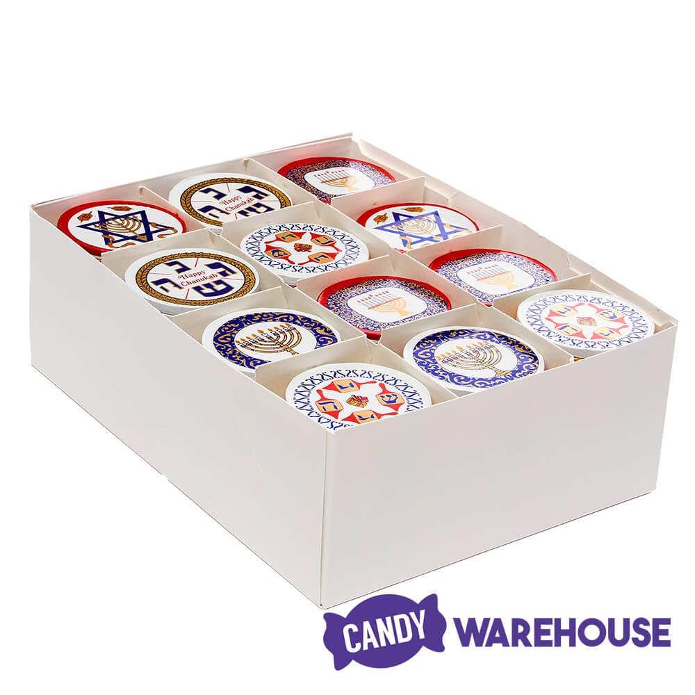 Madelaine Chanukah Foiled Milk Chocolate Candy Discs: 192-Piece Box - Candy Warehouse