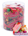 Madelaine Christmas Foiled Milk Chocolate Balls 2-Ounce Mesh Bags: 24-Piece Tub