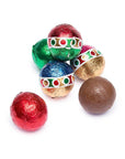 Madelaine Christmas Foiled Milk Chocolate Balls: 5LB Bag - Candy Warehouse