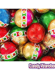 Madelaine Christmas Foiled Milk Chocolate Balls: 5LB Bag - Candy Warehouse