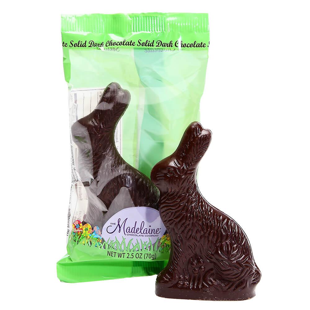 Madelaine Dark Chocolate 2.5-Ounce Easter Bunnies: 12-Piece Box