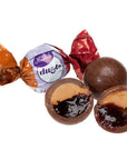 Madelaine Duets Peanut Butter & Raspberry Filled Chocolate Truffles: 40-Piece Box