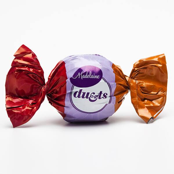 Madelaine Duets Peanut Butter & Raspberry Filled Chocolate Truffles: 40-Piece Box - Candy Warehouse