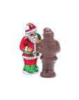 Madelaine Foiled 6-Ounce Solid Milk Chocolate Santas: 12-Piece Display