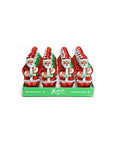 Madelaine Foiled 6-Ounce Solid Milk Chocolate Santas: 12-Piece Display