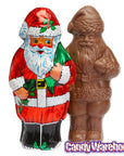 Madelaine Foiled 8-Ounce Milk Chocolate Santas: 3-Piece Set