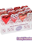 Madelaine Foiled Chocolate Heart Pops: 24-Piece Display - Candy Warehouse