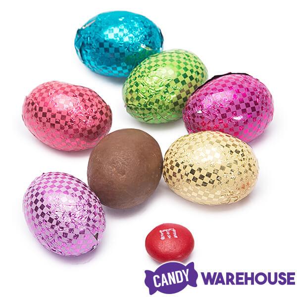 Madelaine Foiled Crisp Chocolate Easter Eggs Candy: 5LB Bag - Candy Warehouse