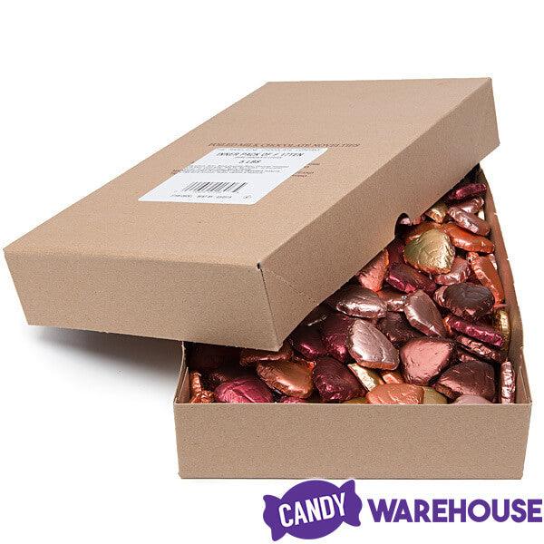 Madelaine Foiled Dark Chocolate Autumn Leaves Candy: 5LB Bag - Candy Warehouse