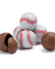 Madelaine Foiled Milk Chocolate 1.5-Inch Sports Balls Candy - Baseballs: 36-Piece Tub - Candy Warehouse