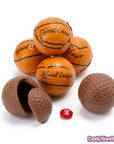 Madelaine Foiled Milk Chocolate 1.5-Inch Sports Balls Candy - Basketballs: 36-Piece Tub