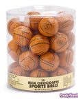 Madelaine Foiled Milk Chocolate 1.5-Inch Sports Balls Candy - Basketballs: 36-Piece Tub