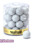 Madelaine Foiled Milk Chocolate 1.5-Inch Sports Balls Candy - Golf Balls: 36-Piece Tub