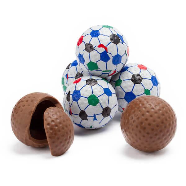 Madelaine Foiled Milk Chocolate 1.5-inch Sports Balls Candy - Soccer 