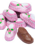 Madelaine Foiled Milk Chocolate Baby Booties - Girl: 64-Piece Box