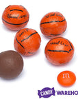 Madelaine Foiled Milk Chocolate Basketballs: 5LB Bag