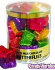 Madelaine Foiled Milk Chocolate Butterfly Candy: 35-Piece Tub