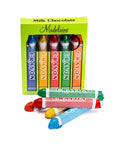 Madelaine Foiled Milk Chocolate Crayons 5-Packs: 24-Piece Box - Candy Warehouse