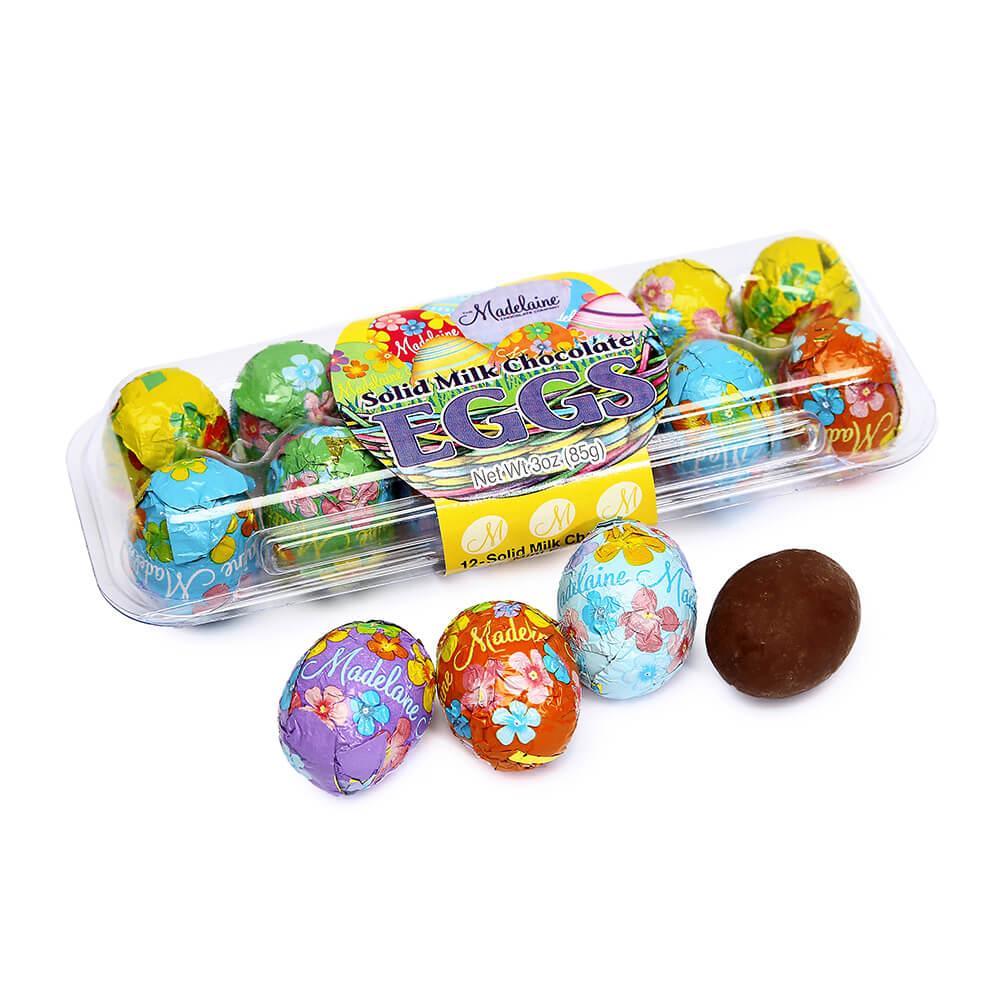 Madelaine Foiled Milk Chocolate Easter Eggs 12-Piece Crates: 12-Piece Pack - Candy Warehouse