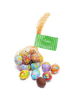 Madelaine Foiled Milk Chocolate Easter Eggs 2-Ounce Mesh Bags: 24-Piece Tub - Candy Warehouse