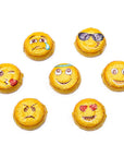 Madelaine Foiled Milk Chocolate Emoji Candy Rounds: 5LB Bag - Candy Warehouse