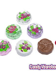 Madelaine Foiled Milk Chocolate Flower Wafers - Violets: 5LB Bag