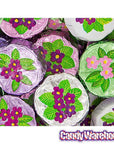 Madelaine Foiled Milk Chocolate Flower Wafers - Violets: 5LB Bag