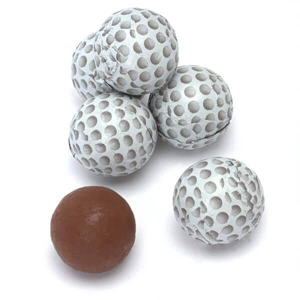 Madelaine Foiled Milk Chocolate Golf Balls: 5LB Bag - Candy Warehouse