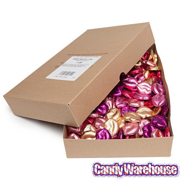 Madelaine Foiled Milk Chocolate Lips Assortment: 5LB Box - Candy Warehouse