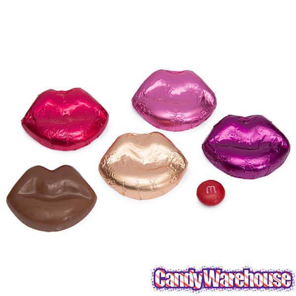 Madelaine Foiled Milk Chocolate Lips Assortment: 5LB Box - Candy Warehouse