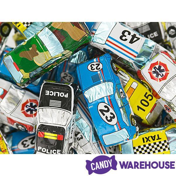 Madelaine Foiled Milk Chocolate Mini Cars: 100-Piece Display - Candy Warehouse