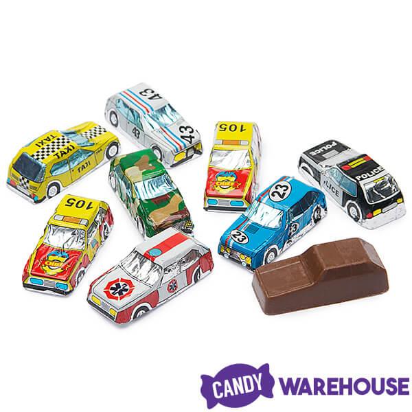 Madelaine Foiled Milk Chocolate Mini Cars: 100-Piece Display - Candy Warehouse