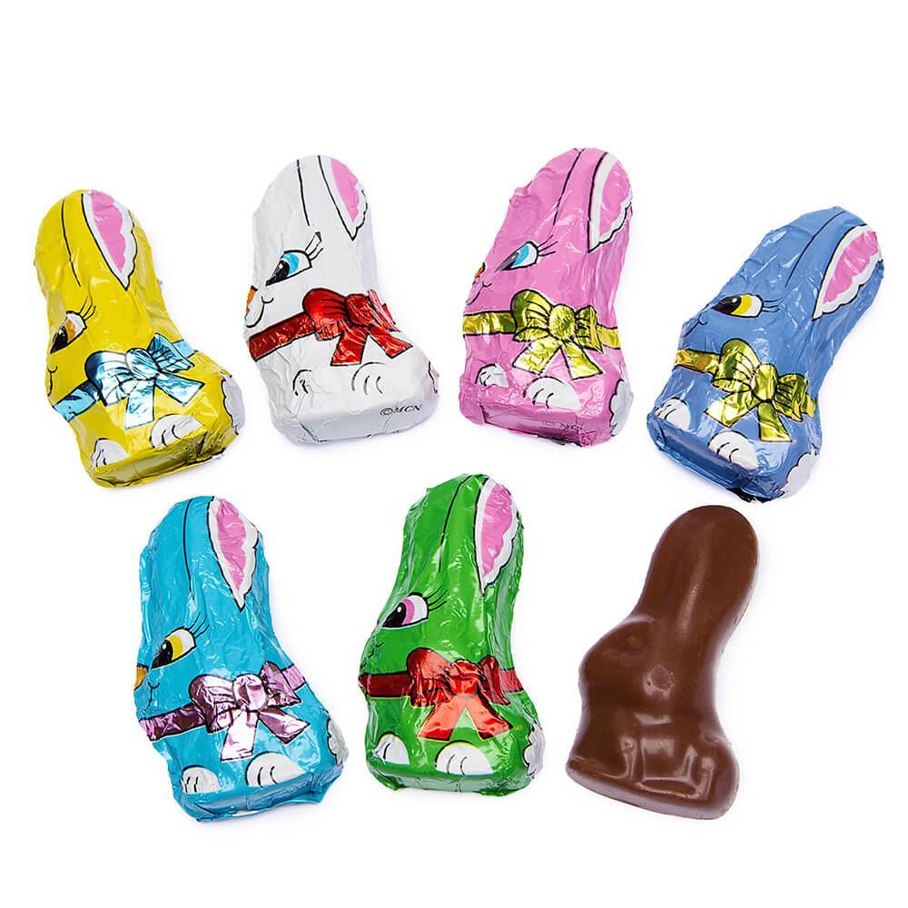 Madelaine Foiled Milk Chocolate Mini Easter Bunnies: 5LB Box