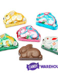 Madelaine Foiled Milk Chocolate Mini Sitting Bunnies: 5LB Box